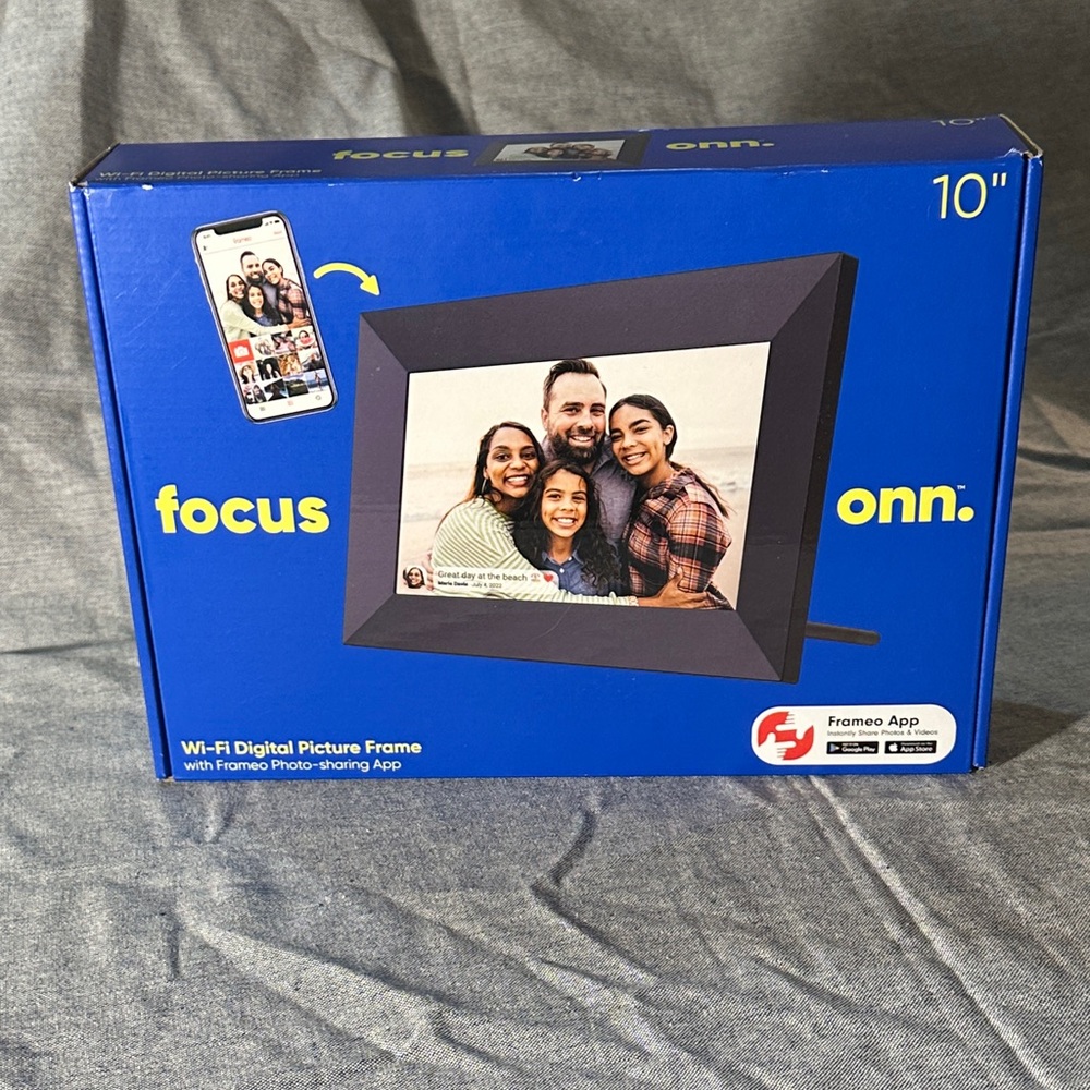 Focus Onn Black Wi-Fi Digital Picture Frame